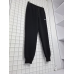 Чоловічий спортивний костюм на флісі чорний зі сірим (кофта з капюшоном + штани) M