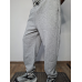 Чоловічі спортивні штани сірі широкі трикотажні текстурні casual XXL